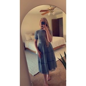 Lacy Blue Dress